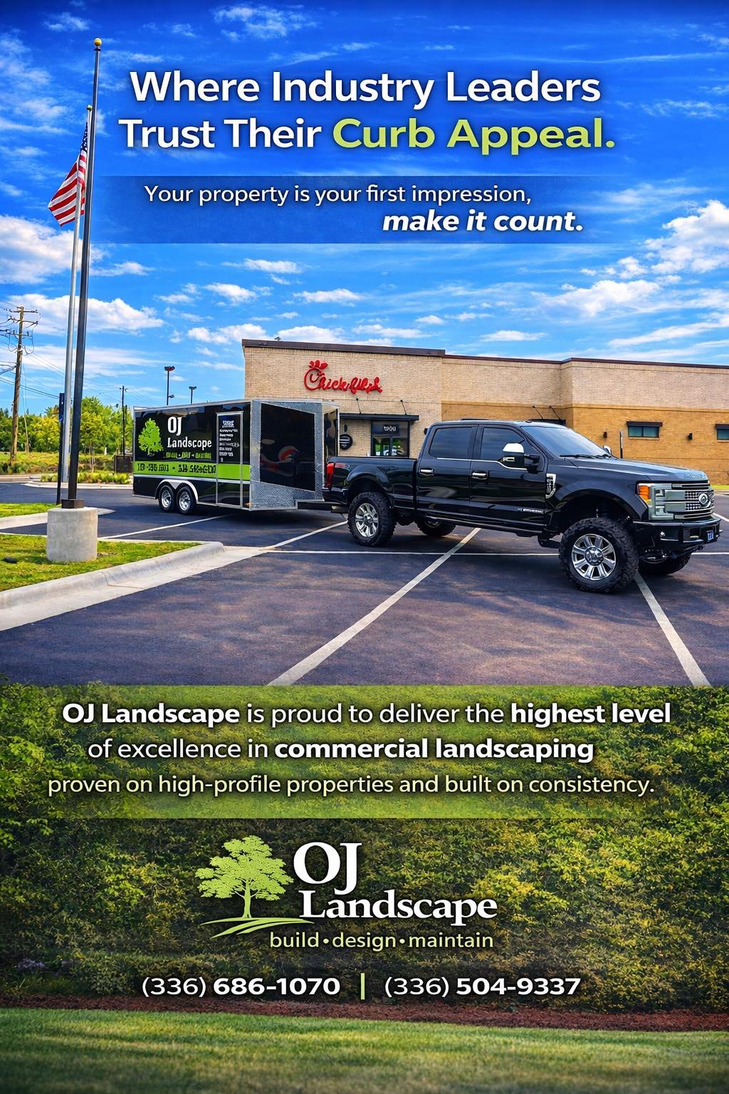 OJ LANDSCAPE commercial curb appeal flyer