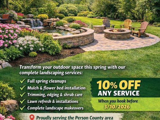 Spring landscaping special from OJ LANDSCAPE Facebook